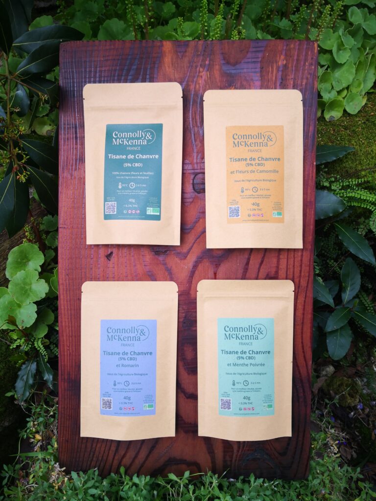 Our range of organic hemp herbal teas