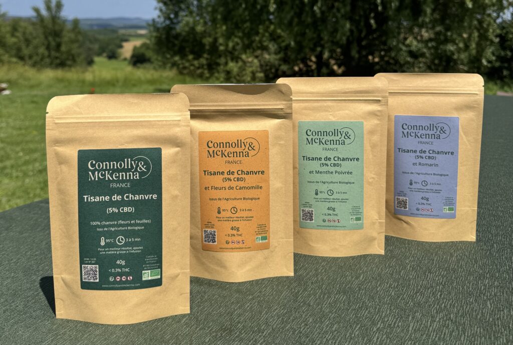 Range of 4 herbal CBD teas